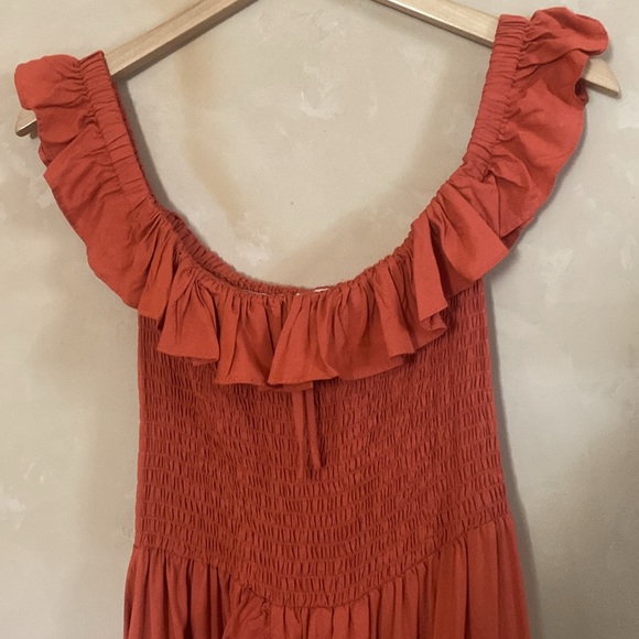 ROVE Byron Bay UDAIPUR Dress - Orange / Coral Ecovero Size S Long Maxi NWT - Picture 11 of 16